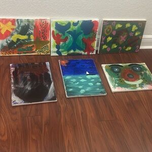 Abstract Art Canvas Set - Multicolor